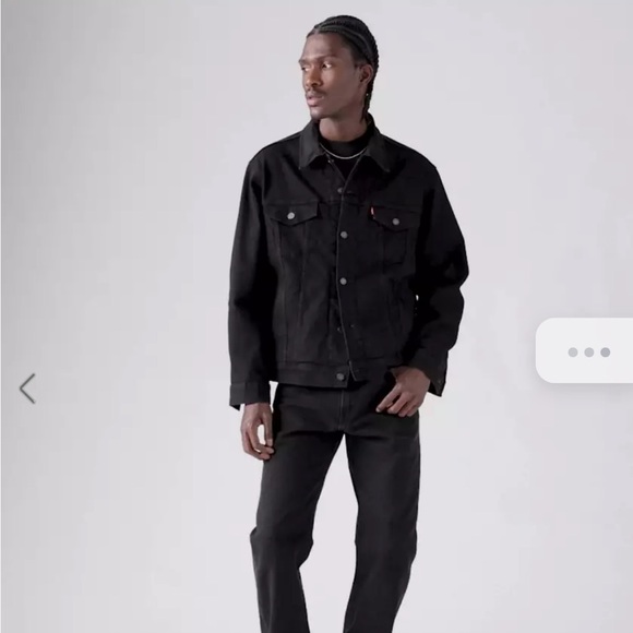 NWOT Levi's Black Denim Jacket for Men - Picture 6 of 7